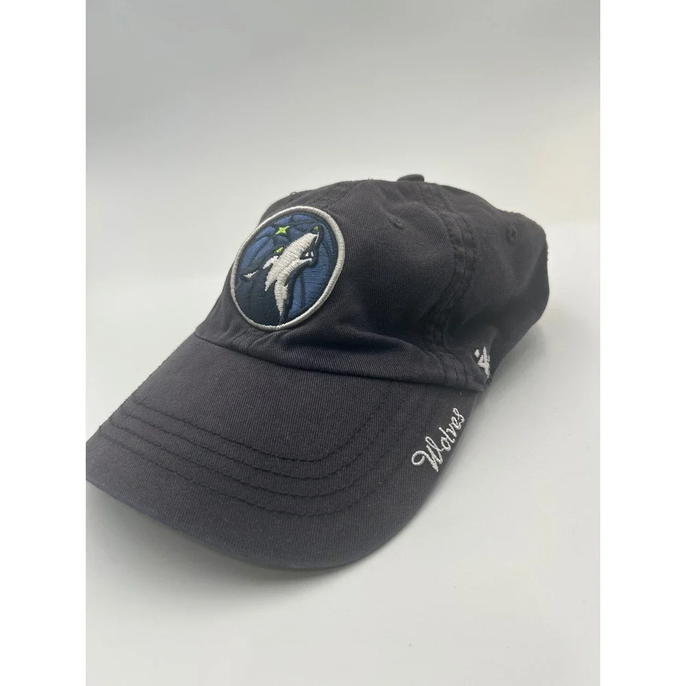 Minnesota Timberwolves 47 Brand Women Navy Blue Adjustable Strapback Hat NBA Cap